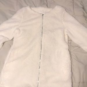 White teddy jacket